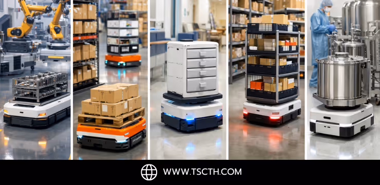 5 อุตสาหกรรมที่ควรใช้ หุ่นยนต์เคลื่อนที่อัตโนมัติ เพื่อเพิ่มประสิทธิภาพการทำงาน
