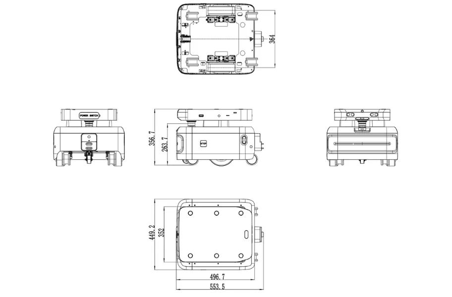 Up หุ่นยนต์ AMR เคลื่อนที่อัตโนมัติ หุ่นยนต์อเนกประสงค์